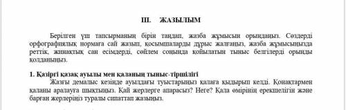 можно побыстрей у меня соч по каз яз. 