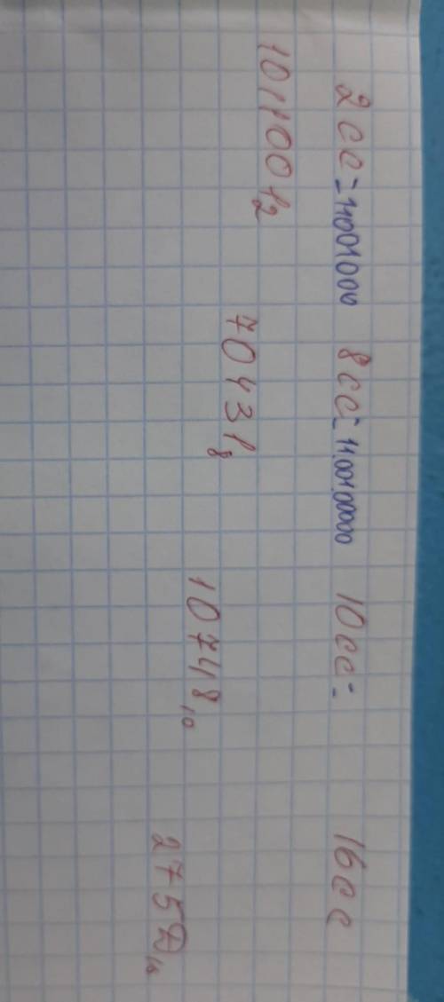 Перевести из десятичной системы в двоичную.
