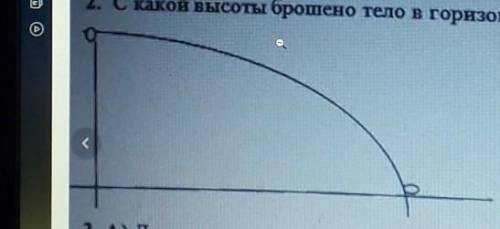 с какой высоты брошено тело в горизантальном направлении,если время полета 3 с