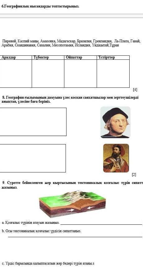 Отнем жауаптарын айтип бериниздерш география тжб