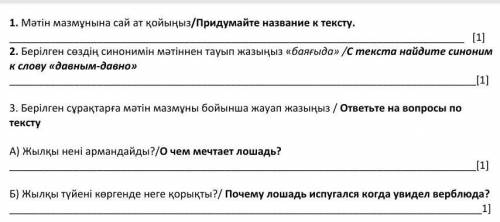вот текст и задания у меня СОЧ