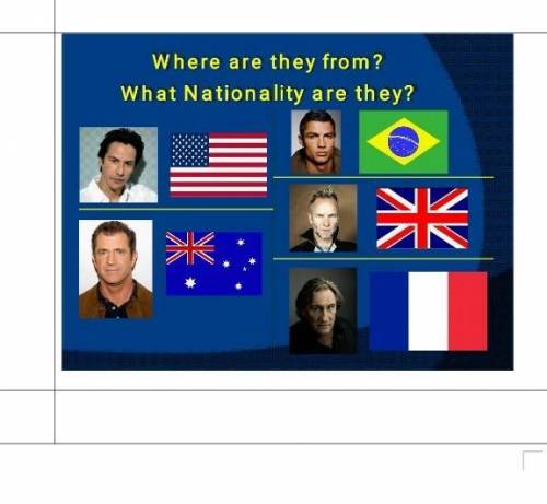 Where are they from?what nationality are they?​