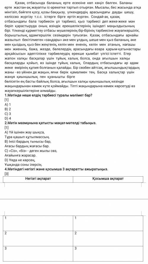 ТЖБ,өтірік жазудың қажеті жоқШығарып берсеңіздер болды 