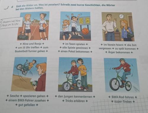 составить сочинение по немецкому в перфект по картинкам 