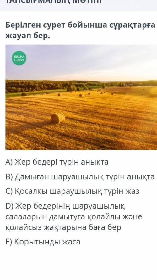 Берілген сурет бойынша сұрақтарға жауап бер