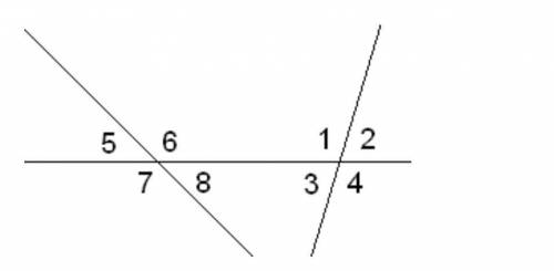 Известно, что ∢1=134°,∢5=48°. Вычисли остальные углы. Известно, что ∢1=134°,∢5=48°. Вычисли остальн