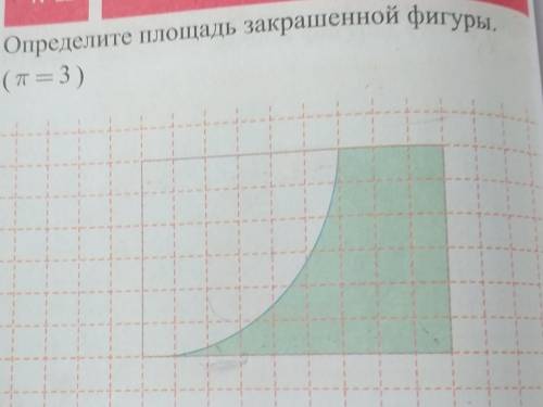 Определите площадь данной фигуры. П=3