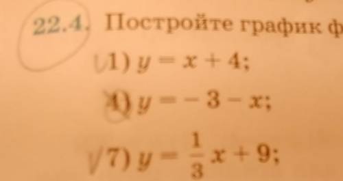 Постройте график функции (1 и 7)