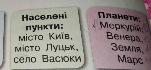 Розмісти загальні назви в порядку зменшення території