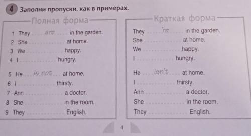 Заполнить Полную форму и Краткую форму! 