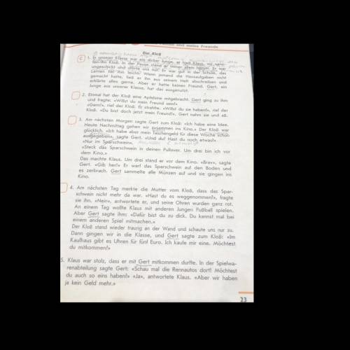 1. Finde die Verben im Präteritum (Absätze 1-2-3) 4. 2.Erzähle über deinen Freund Vorname Familienna