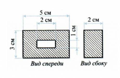 Определите массу стеклянного бруска, размеры которого указаны на рисунке. (оформите задачу)