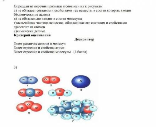 Определитесь из перечня признаки и соотнеси их к рисункам 
