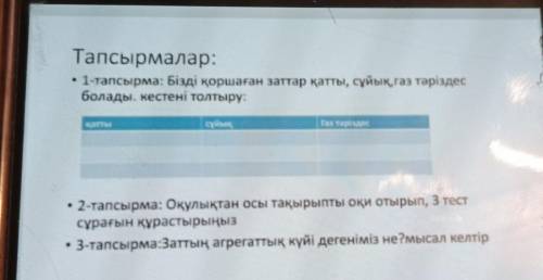 Тапсырмалар:Отыныш бжбга комектерыныз керек