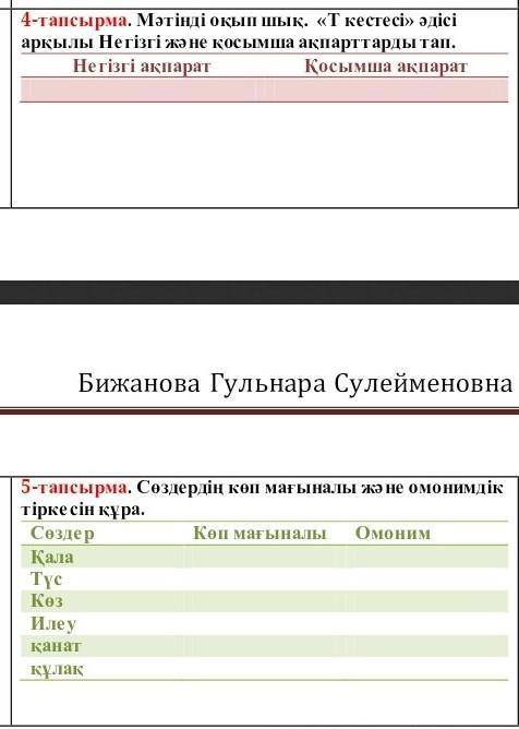 К тілі 4 тап 5 тап комектесынш сендерге берем