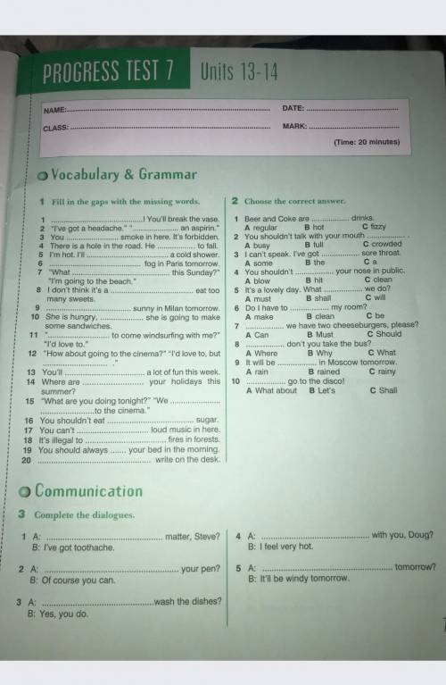 ответьте Всё на фотке. Учебник называется Enterprise 1 Workbook, но в интернете нет. 