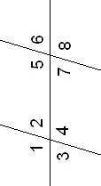 Известно, что ∢3=37°. Вычисли все углы. ∢1=°;∢2=°;∢3=°;∢4=°;∢5=°;∢6=°;∢7=°;∢8=°. 