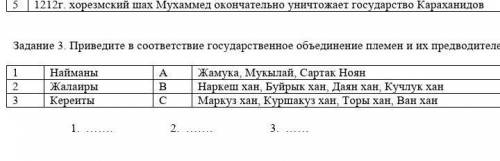 Приведите в соответствие государственое обьеденения племен и их предводителей