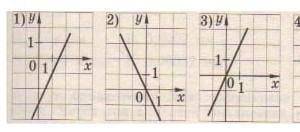 2. Установите соответствие между функциями и их графиками:1) y= 2х2) y=-2х