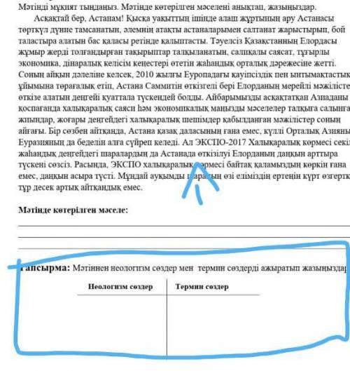 Снова найти по этому тексту неологизм слова и термин слова 
