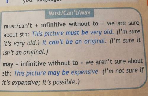 Read the box. What are the equivalents in your language 