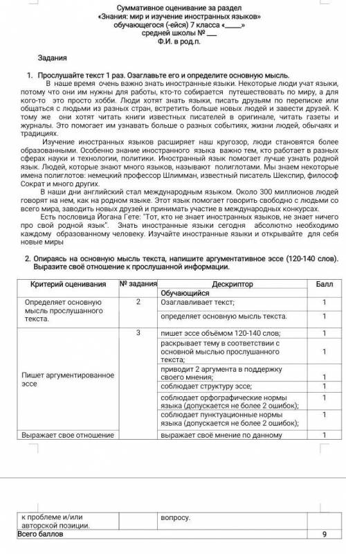 мне нужно эссе по русскому языку 120слов 