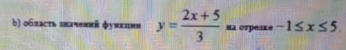 Обозначение формулой у = 2х+5/3 на отрелке 1 <_ х <_ 5 ПАМАГИТЕ 