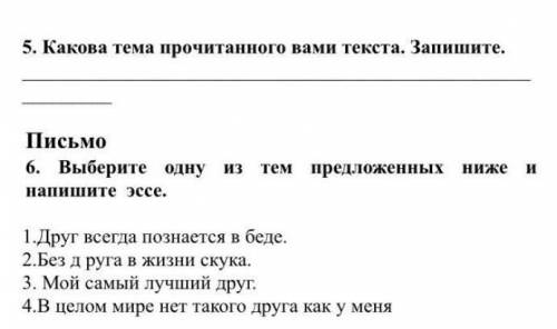 надо 5,6 задание тест по русскому языку 