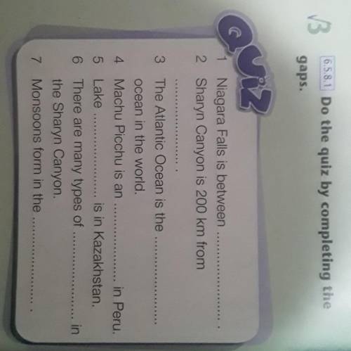 Look at Module 3 and writea gap-filling quiz of your own.