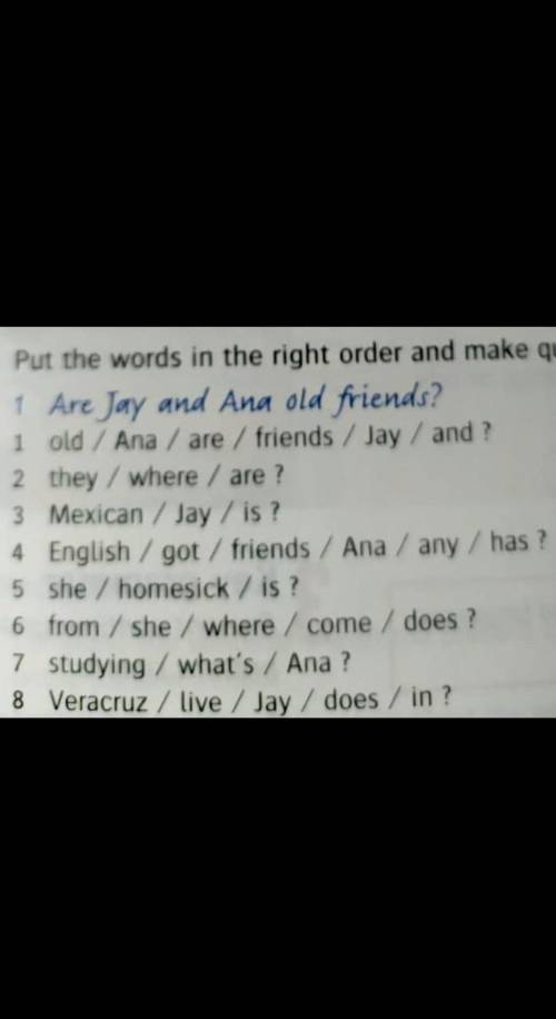 Put the words in the right orded and make questions нужно