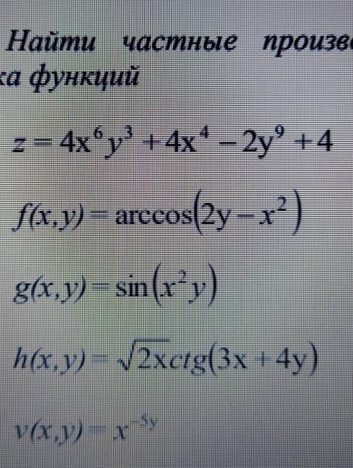 Найти частные производные второго порядка функций​