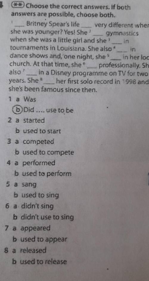 Ino CD6 Our grandparentsor mobile phonesyears. SheChoose the correct answers. If bothanswers are pos