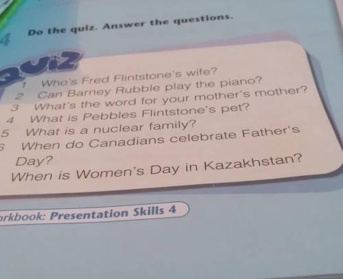 Do the quiz .answer the questions 