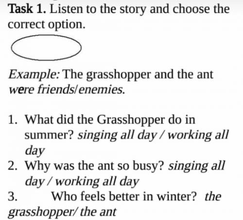 Listen to the story and choose the correct option?