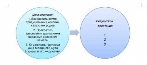 Исходя из цели Запишите результат Восстания у меня соор