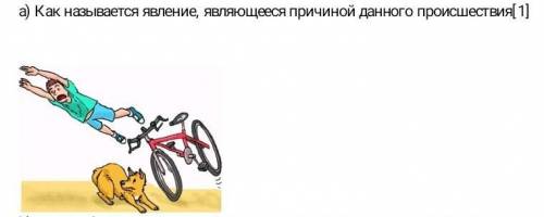 Как называется явление, являющиеся причиной данного проишествия. сор