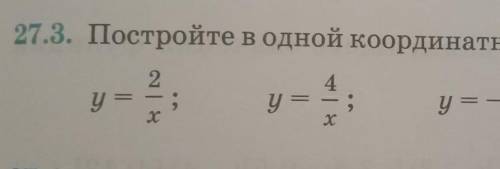 27.3. Постройте в одной координатной плоскости графики функций ( только 1 и 2)