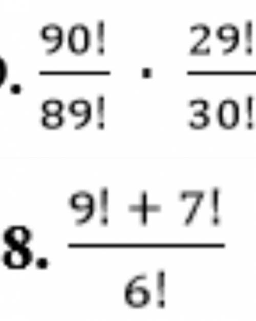 1. 6! * 7201202407802. 5! · 6 * 8002407201203. 9!-8! * 3139003167503225603201204. 3!+2!+1! * 986105.