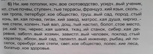 Перепишите вставляя пропущенные буквы выделяя суффиксы прилагательных поставьте ударение 