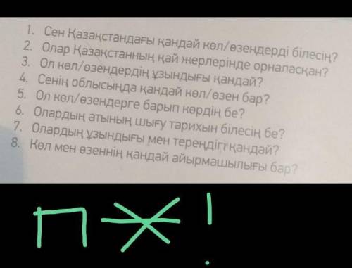 ответ на вопросы жто казахский язык! 