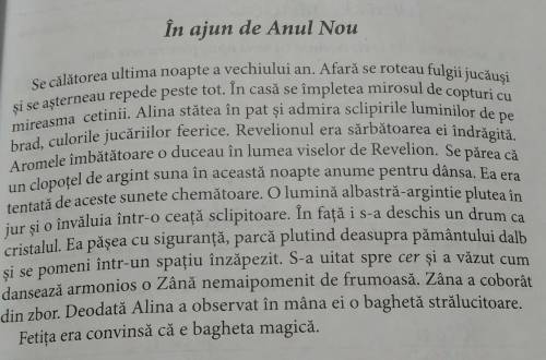 9. Selectează, din text, o personificare șiunepitet şi scrie-le pe spațiul rezervat