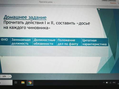 Прочитать действие 1 и 2 и заполнить досье на каждого чиновника СДЕЛАЙТЕ