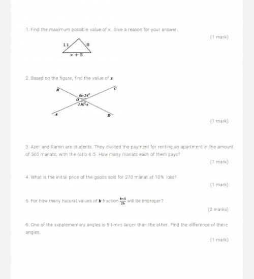 .plsplspls help. math all 6 questions. 