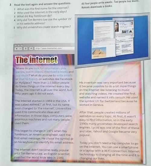 Read the text again and answer the questions во вот так будет, все 