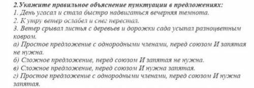 Укажите правильное объяснение пунктуации в предложениях .