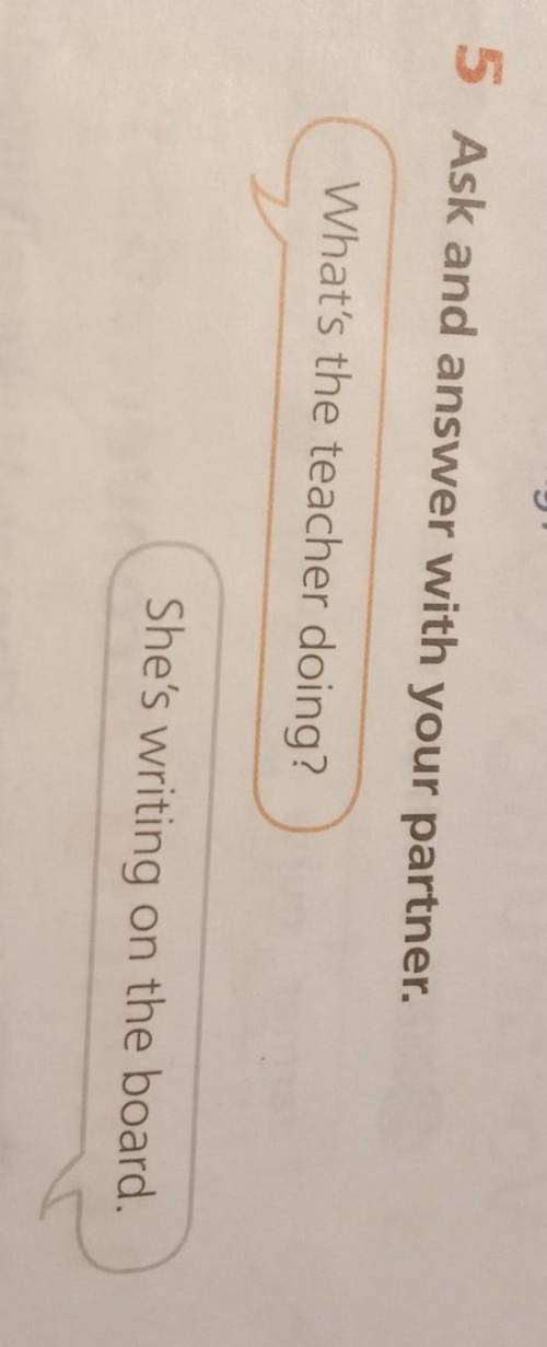 5 Ask and answer with your partner.