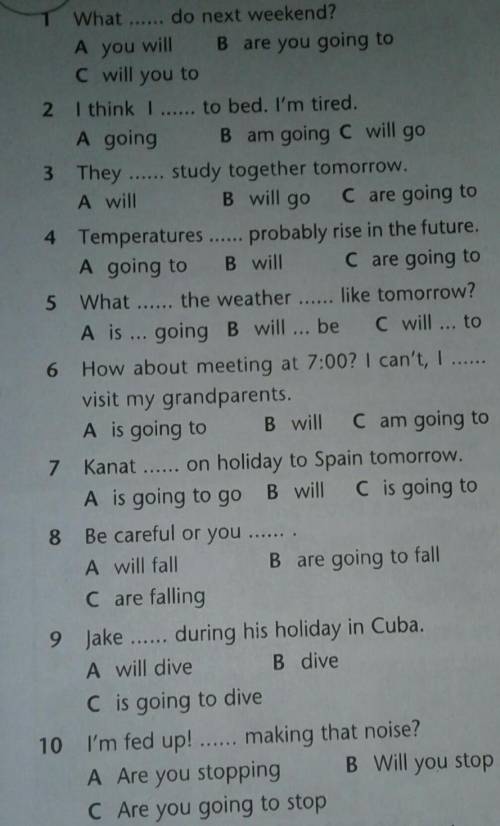 • Use of English revision* Choose the correct answer