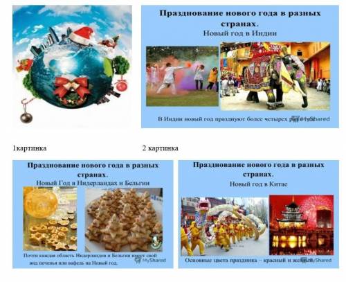 Задание 1. Рассмотрите 4 иллюстрации. Запиши какую информацию они содержат? ( )