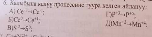 процессу восстановления соответствует схема (фото) ​