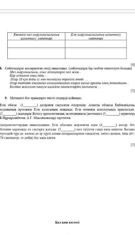 Қазақстан тарихы 2 тоқсан 5 сынып 